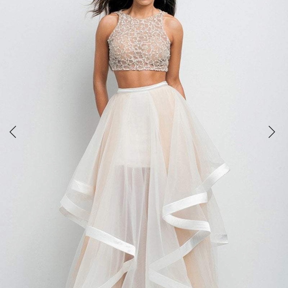 Terrani Couture 2 Piece Prom Dress Gown